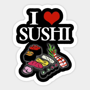 I love sushi shirt japanese Sticker